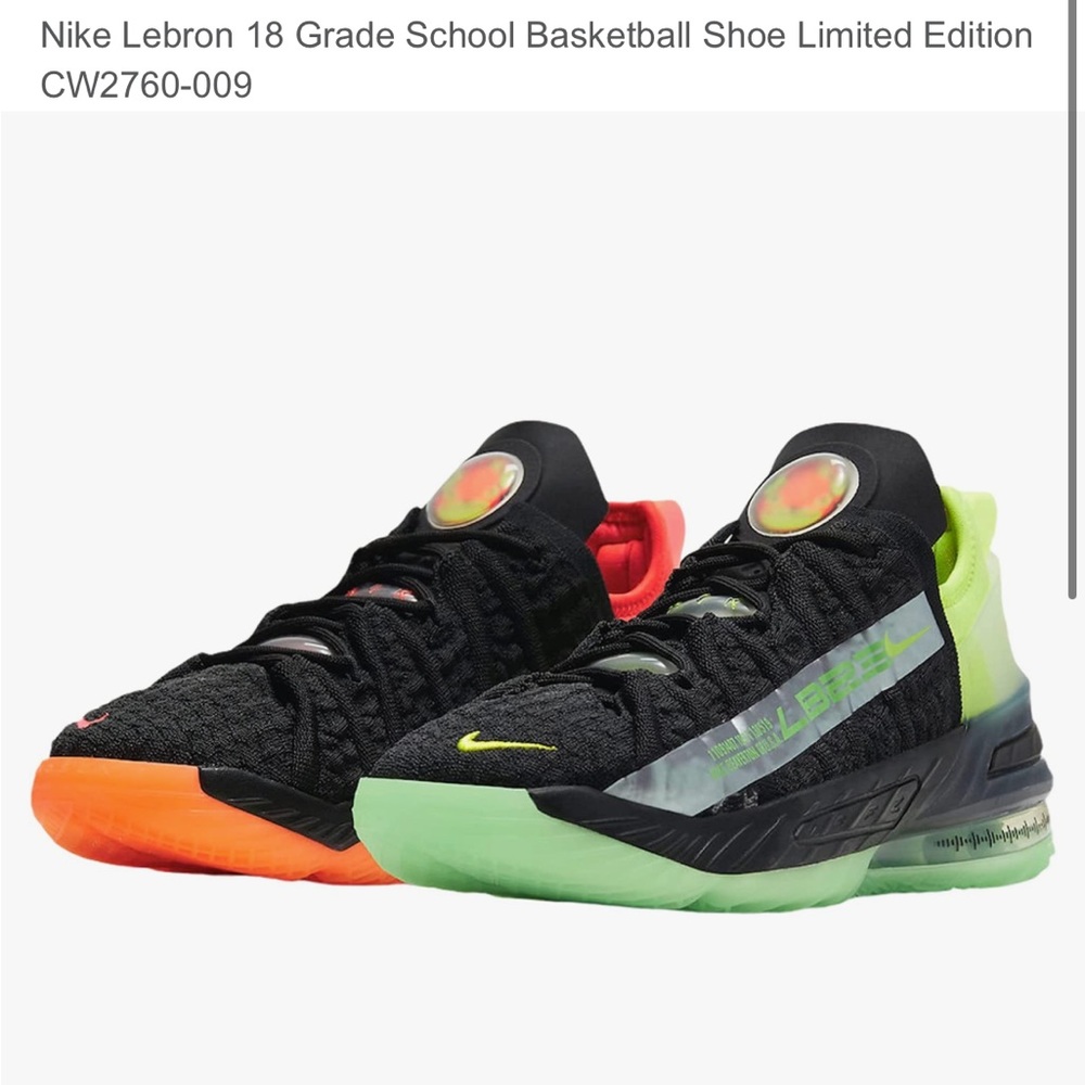 Worn kids Nike lebron 18